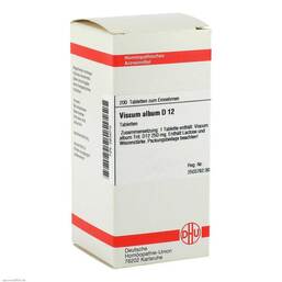 Abbildung: DHU Viscum album D 12 Tabletten Tabletten, 200 St PZN 02804010