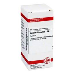 Abbildung: DHU Aurum chloratum D 6 Tabletten Tabletten, 80 St PZN 02807818