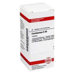Abbildung: Chelidonium D 30 Tabletten Tabletten, 80 St PZN 02807899
