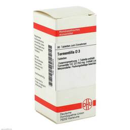 Abbildung: DHU Tormentilla D 3 Tabletten Tabletten, 80 St PZN 02808404