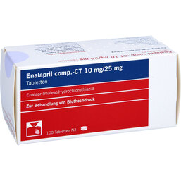 Abbildung: Enalapril comp-CT 10 / 25 mg Tabletten 100 St, Tabletten PZN 02809579