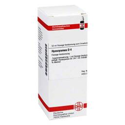 Abbildung: Hyoscyamus D 4 Dilution Dilution, 50 ml PZN 02810022