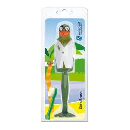 Abbildung: Miradent Kinderzahnbürste Kid`s Brush Papagei Zahnbürste, 1 St PZN 02810074
