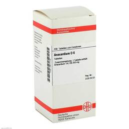 Abbildung: DHU Anacardium D 6 Tabletten Tabletten, 200 St PZN 02811719