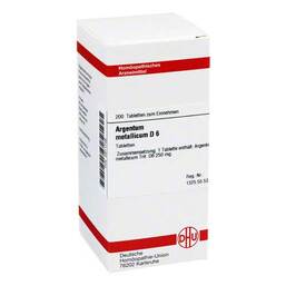 Abbildung: Argentum metallicum D 6 Tabletten Tabletten, 200 St PZN 02811748
