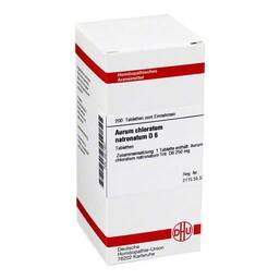 Abbildung: DHU Aurum chloratum natronatum D 6 Tabletten Tabletten, 200 St PZN 02811837