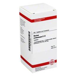 Abbildung: Barium carbonicum D 12 Tabletten Tabletten, 200 St PZN 02811843