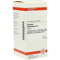 Abbildung: Chininum arsenicosum D 6 Tabletten Tabletten, 200 St PZN 02812096