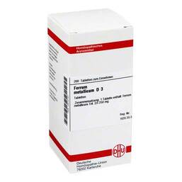 Abbildung: Ferrum metallicum D 3 Tabletten Tabletten, 200 St PZN 02812191