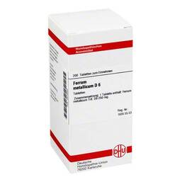 Abbildung: Ferrum metallicum D 6 Tabletten Tabletten, 200 St PZN 02812222
