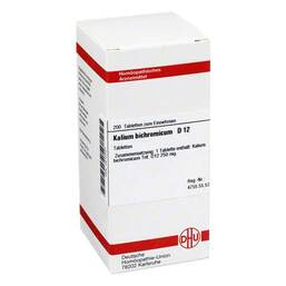 Abbildung: DHU Kalium bichromicum D 12 Tabletten Tabletten, 200 St PZN 02812340