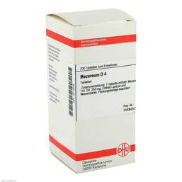 Abbildung: Mezereum D 4 Tabletten Tabletten, 200 St PZN 02812506
