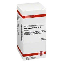 Abbildung: DHU Rhus toxicodendron D 12 Tabletten Tabletten, 200 St PZN 02812570