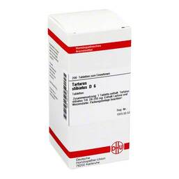 Abbildung: DHU Tartarus stibiatus D 6 Tabletten Tabletten, 200 St PZN 02812759