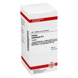 Abbildung: DHU Zincum metallicum D 4 Tabletten Tabletten, 200 St PZN 02812854