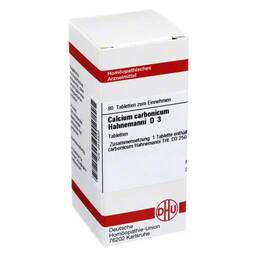Abbildung: Calcium carbonicum D 3 Table Tabletten, 80 St PZN 02815539