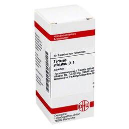 Abbildung: Tartarus stibiatus D 4 Tabletten Tabletten, 80 St PZN 02815634