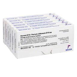 Abbildung: Aurum D10 / Ferrum sidereum D10 aa Ampullen Ampullen, 48X1 ml PZN 02818101