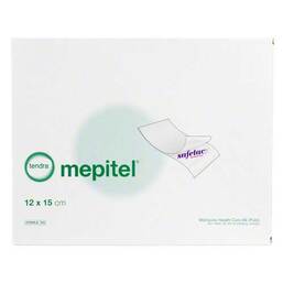Abbildung: Mepitel Silikon Netzverband 12x15cm steril 5 St, Verband PZN 02818503
