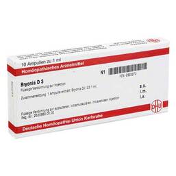 Abbildung: Bryonia D 3 Ampullen Ampullen, 10X1 ml PZN 02823272