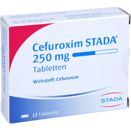 Abbildung: Cefuroxim STADA 250 mg Tabletten 12 St, Tabletten PZN 02825822