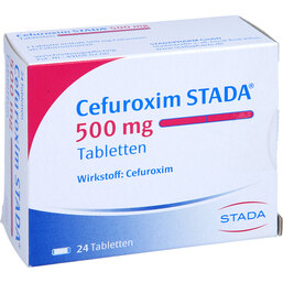 Abbildung: Cefuroxim STADA 500 mg Tabletten 24 St, Tabletten PZN 02825851