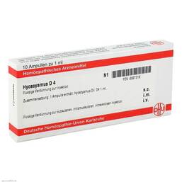 Abbildung: Hyoscyamus D 4 Ampullen Ampullen, 10X1 ml PZN 02827318