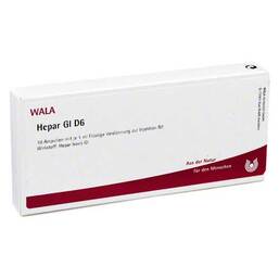 Abbildung: Hepar GL D 6 Ampullen 10X1 ml, Ampullen PZN 02829748