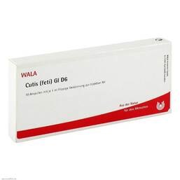 Abbildung: Cutis Feti GL D 6 Ampullen 10X1 ml, Ampullen PZN 02831171