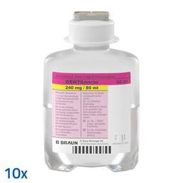 Abbildung: Gentamicin B.Braun 3 mg / ml Infusionslösung 10X80 ml, Infusionslösung PZN 02835476