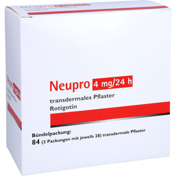 Abbildung: Neupro 4 mg / 24 h transdermale Pflaster 84 St, Pflaster transdermal PZN 02839511