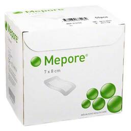 Abbildung: Mepore Wundverband 7x8 cm steril 55 St, Pflaster PZN 02839847
