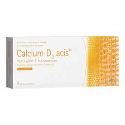 Abbildung: Calcium D3 acis 1000 mg / 880 I.E. Brausetabletten Brausetabletten, 40 St PZN 02842714