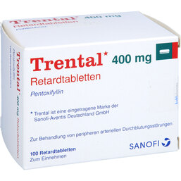 Abbildung: Trental 400 Retardtabletten 100 St, Retard-Tabletten PZN 02857207