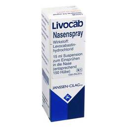 Abbildung: Livocab Nasenspray 15 ml, Nasenspray PZN 02860178