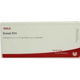 Abbildung: Granat D 15 Ampullen Ampullen, 10X1 ml PZN 02878132