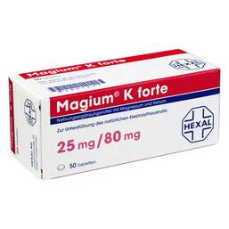 Abbildung: Magium K forte Tabletten Tabletten, 50 St PZN 02881625