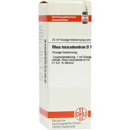 Abbildung: Rhus toxicodendron D 10 Dilution Dilution, 20 ml PZN 02889035