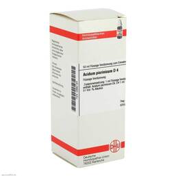 Abbildung: Acidum picrinicum D 4 Dilution Dilution, 50 ml PZN 02892184
