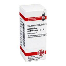 Abbildung: Ammonium carbonicum D 10 Globuli Globuli, 10 g PZN 02892913