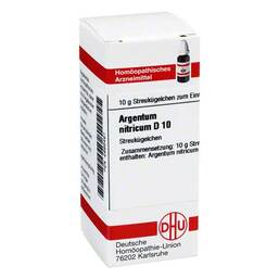 Abbildung: Argentum nitricum D 10 Globuli Globuli, 10 g PZN 02893491