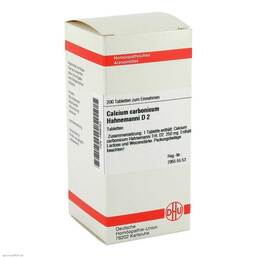 Abbildung: Calcium carbonicum D 2 Table Tabletten, 200 St PZN 02895053