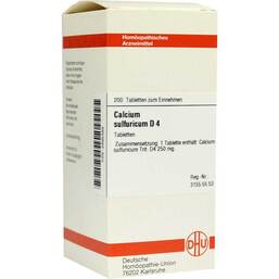 Abbildung: DHU Calcium sulfuricum D 4 Tabletten Tabletten, 200 St PZN 02895389