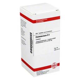 Abbildung: Cholesterinum D 4 Tabletten Tabletten, 200 St PZN 02896650