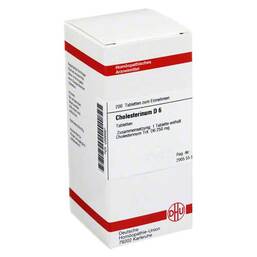 Abbildung: DHU Cholesterinum D 6 Tabletten Tabletten, 200 St PZN 02896667