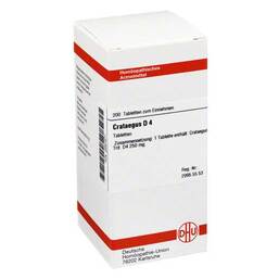 Abbildung: DHU Crataegus D 4 Tabletten Tabletten, 200 St PZN 02897371