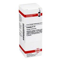 Abbildung: Crotalus D 12 Dilution Dilution, 20 ml PZN 02897477