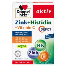 Abbildung: Doppelherz Zink+Histidin+C Depot Tabletten Tabletten, 30 St PZN 02898732