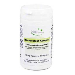 Abbildung: Resveratrol Komplex Vegi Kap Kapseln, 60 St PZN 02904415