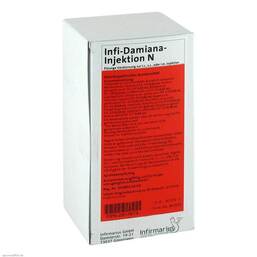 Abbildung: INFI Damiana Injektion N Ampullen, 50X1 ml PZN 02913874